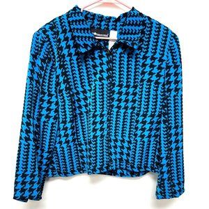 Sag Harbor Jacket Zip Up Blue Women's Size 16